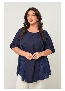 Curvy Lady Bluzka w kolorze granatowym ze sklepu Limango Polska w kategorii Bluzki damskie - zdjęcie 185529074