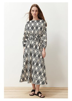 trendyol Sukienka w kolorze kremowo-czarnym ze sklepu Limango Polska w kategorii Sukienki - zdjęcie 185530004