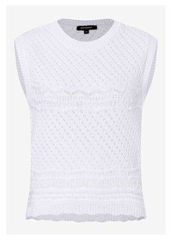More &amp; More Bezrękawnik w kolorze białym ze sklepu Limango Polska w kategorii Swetry damskie - zdjęcie 185531752