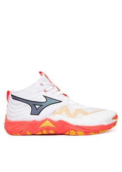 Buty halowe Mizuno Wave Momentum Elite Mid V1GA2517 Pomarańczowy ze sklepu eobuwie.pl w kategorii Buty sportowe męskie - zdjęcie 185532253