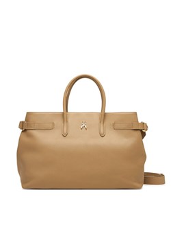 Torebka Patrizia Pepe 8B0270 L162 B775 Beżowy ze sklepu eobuwie.pl w kategorii Torby Shopper bag - zdjęcie 185532264