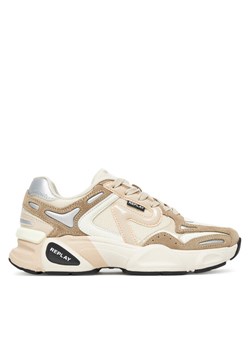 Sneakersy REPLAY GWS9N .000.C0012T Beżowy ze sklepu eobuwie.pl w kategorii Buty sportowe damskie - zdjęcie 185532294