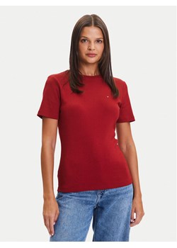Tommy Hilfiger T-Shirt New Cody WW0WW40587 Czerwony Slim Fit - id: 0000305377166 - marki Tommy Hilfiger - 185533183 Tommy Hilfiger T-Shirt New Cody WW0WW40587 Czerwony Slim Fit ze sklepu MODIVO w kategorii Bluzki damskie - zdjęcie 185533183