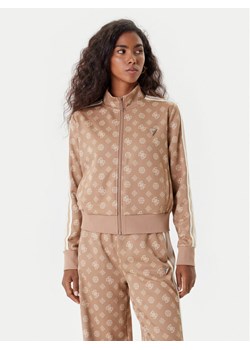 Guess Bluza V5YQ07 K0282 Brązowy Regular Fit ze sklepu MODIVO w kategorii Bluzy damskie - zdjęcie 185533184