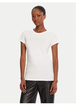 Armani Exchange T-Shirt XW001349 AF17173 U0002 Biały Regular Fit ze sklepu MODIVO w kategorii Bluzki damskie - zdjęcie 185533221