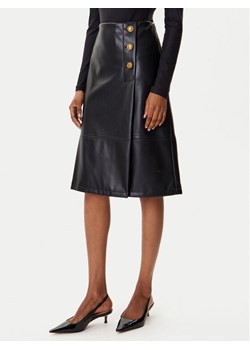 TWINSET Spódnica z imitacji skóry 252TP2233 Czarny Regular Fit ze sklepu MODIVO w kategorii Spódnice - zdjęcie 185533271