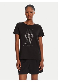 Armani Exchange T-Shirt XW001373 AF10356 UC001 Czarny Regular Fit ze sklepu MODIVO w kategorii Bluzki damskie - zdjęcie 185533301