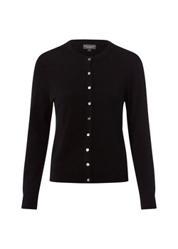Franco Callegari Damski kardigan z czystego kaszmiru Kobiety Kaszmir czarny jednolity ze sklepu vangraaf w kategorii Swetry damskie - zdjęcie 185534650