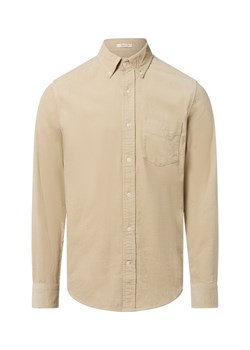 Gant Męska koszula sztruksowa Mężczyźni Regular Fit Bawełna kitt jednolity ze sklepu vangraaf w kategorii Koszule męskie - zdjęcie 185534651