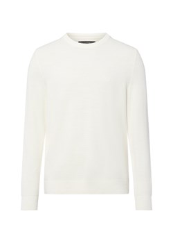 Marc O'Polo Męski sweter z dzianiny Mężczyźni Bawełna écru jednolity ze sklepu vangraaf w kategorii Swetry męskie - zdjęcie 185534660