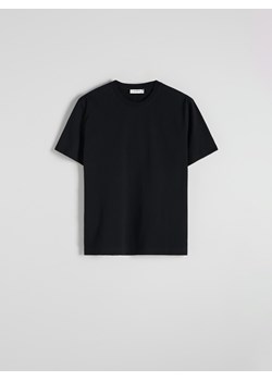 Reserved - Bawełniany t-shirt regular fit - czarny ze sklepu Reserved w kategorii T-shirty męskie - zdjęcie 185535301