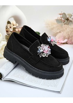 Royalfashion Damskie mokasyny z kolorowymi koralikami Karonia ze sklepu royalfashion.pl w kategorii Mokasyny damskie - zdjęcie 185536751