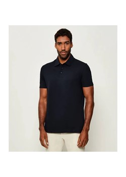 BOSS BLACK Polo Parris 37_DB | BECKHAM X BOSS | Regular Fit | z dodatkiem jedwabiu ze sklepu Gomez Fashion Store w kategorii T-shirty męskie - zdjęcie 185538043