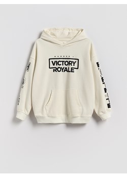 Reserved - Bluza z nadrukiem Fortnite - biały ze sklepu Reserved w kategorii Bluzy chłopięce - zdjęcie 185540134