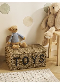 Sinsay - Kosz do przechowywania z napisem TOYS - beżowy ze sklepu Sinsay w kategorii Dom - zdjęcie 185542604