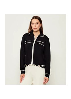 Liu Jo Sport Sweter | Regular Fit | z dodatkiem jedwabiu ze sklepu Gomez Fashion Store w kategorii Swetry damskie - zdjęcie 185543312