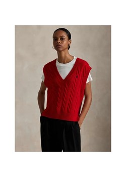 POLO RALPH LAUREN Wełniana kamizelka | Loose fit | z dodatkiem kaszmiru ze sklepu Gomez Fashion Store w kategorii Swetry damskie - zdjęcie 185543320