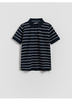 Reserved - T-shirt polo - granatowy ze sklepu Reserved w kategorii T-shirty chłopięce - zdjęcie 185543932