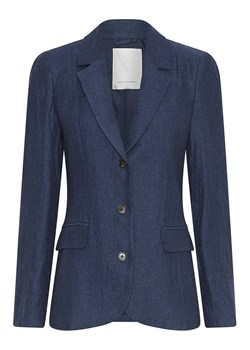 MOSS COPENHAGEN Lniany blezer w kolorze granatowym ze sklepu Limango Polska w kategorii Marynarki damskie - zdjęcie 185544130