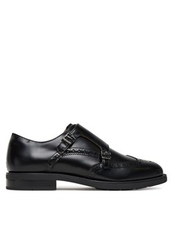 Półbuty Tommy Hilfiger Hilfiger Vogue FM0FM05767 Czarny ze sklepu eobuwie.pl w kategorii Buty eleganckie męskie - zdjęcie 185544142
