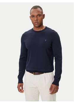 Polo Ralph Lauren Sweter Ls Sf Cn Pp 710684957001 Granatowy Slim Fit ze sklepu MODIVO w kategorii Swetry męskie - zdjęcie 185545404