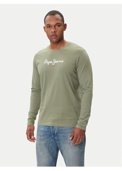 Pepe Jeans Longsleeve Eggo Long N PM5010135 Khaki Regular Fit ze sklepu MODIVO w kategorii T-shirty męskie - zdjęcie 185548164