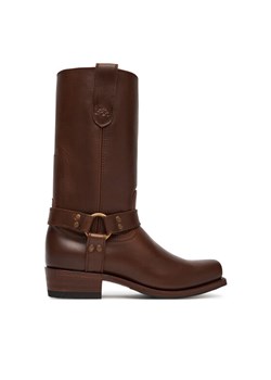 Polo Ralph Lauren Oficerki 818963404001 Brązowy ze sklepu MODIVO w kategorii Kozaki damskie - zdjęcie 185548181