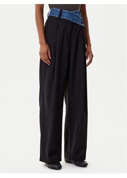 Desigual Spodnie materiałowe Denimwaist 25WWPW03 Czarny Wide Leg ze sklepu MODIVO w kategorii Spodnie damskie - zdjęcie 185550640