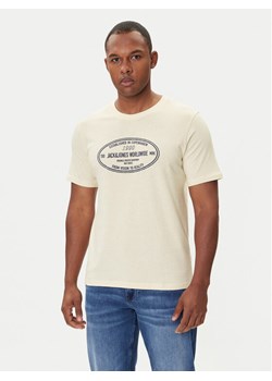 Jack&Jones T-Shirt York 12283800 Écru Relaxed Fit ze sklepu MODIVO w kategorii T-shirty męskie - zdjęcie 185550710
