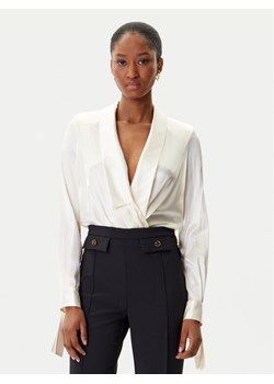Elisabetta Franchi Body CB-007-57E2-V490 Beżowy Regular Fit ze sklepu MODIVO w kategorii Bluzki damskie - zdjęcie 185550792
