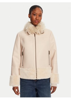 TWINSET Kurtka z imitacji skóry 252TP2410 Beżowy Regular Fit ze sklepu MODIVO w kategorii Kurtki damskie - zdjęcie 185550820