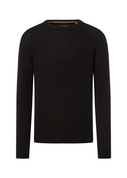Jack & Jones Sweter - JJPannel Mężczyźni Sztuczne włókno czarny jednolity ze sklepu vangraaf w kategorii Swetry męskie - zdjęcie 185551803