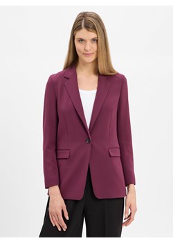 BOSS Blezer damski Kobiety wiskoza bakłażanowy jednolity - id: 610178-0007-00340 - marki BOSS HUGO BOSS - 185551850 BOSS Blezer damski Kobiety wiskoza bakłażanowy jednolity ze sklepu vangraaf w kategorii Marynarki damskie - zdjęcie 185551850