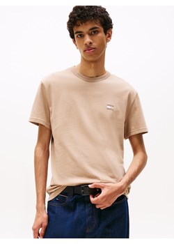 Tommy Jeans Koszulka męska Mężczyźni Bawełna beżowy jednolity ze sklepu vangraaf w kategorii T-shirty męskie - zdjęcie 185551853