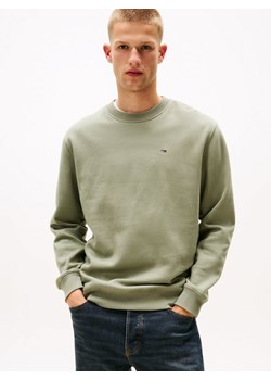 Tommy Jeans Bluza męska Mężczyźni Bawełna trzcinowy jednolity ze sklepu vangraaf w kategorii Bluzy męskie - zdjęcie 185551861
