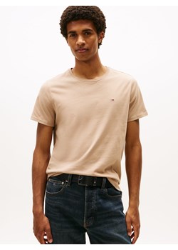 Tommy Jeans Koszulka męska Mężczyźni Bawełna beżowy jednolity ze sklepu vangraaf w kategorii T-shirty męskie - zdjęcie 185551862