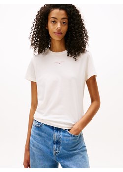 Tommy Jeans Koszulka damska Kobiety Bawełna écru jednolity ze sklepu vangraaf w kategorii Bluzki damskie - zdjęcie 185551863