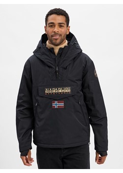 Napapijri Kurtka męska - Rainforest Next Mężczyźni czarny jednolity ze sklepu vangraaf w kategorii Kurtki męskie - zdjęcie 185551871