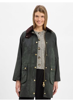 Barbour Kurtka damska - Long Beadnell Kobiety Bawełna oliwkowy jednolity ze sklepu vangraaf w kategorii Płaszcze damskie - zdjęcie 185551921