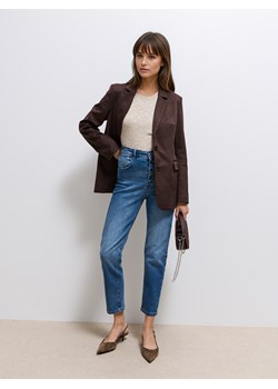 Mohito - Jeansy mom slim push up - niebieski ze sklepu Mohito w kategorii Jeansy damskie - zdjęcie 185552501