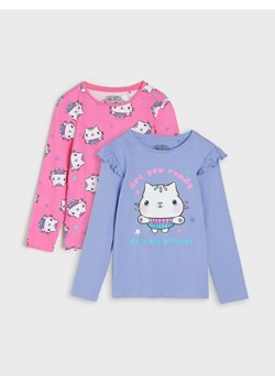 Sinsay - Koszulki z długimi rękawami 2 pack Gabby's Dollhouse - fioletowy ze sklepu Sinsay w kategorii Bluzki dziewczęce - zdjęcie 185552724