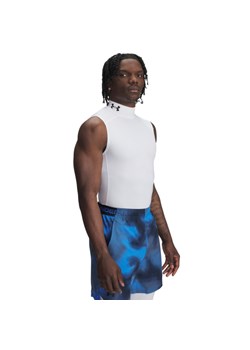 Męski top treningowy Under Armour UA Hg Armour Comp Mock Sl - biały ze sklepu Sportstylestory.com w kategorii T-shirty męskie - zdjęcie 185553084