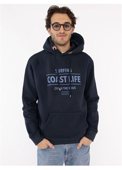 Zwillingsherz Bluza &quot;Surfing Coast Life&quot; w kolorze granatowym ze sklepu Limango Polska w kategorii Bluzy męskie - zdjęcie 185555094