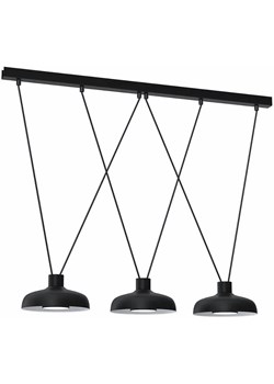 Czarna loftowa lampa wisząca led - K610-Segro ze sklepu Edinos.pl w kategorii Lampy wiszące - zdjęcie 185555100