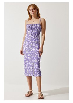 Happiness Istanbul Sukienka w kolorze fioletowo-białym ze sklepu Limango Polska w kategorii Sukienki - zdjęcie 185556431