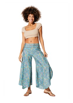 Aller Simplement Spodnie w kolorze fioletowo-turkusowym ze sklepu Limango Polska w kategorii Spodnie damskie - zdjęcie 185556520