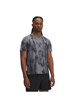 Męska koszulka do biegania Under Armour UA Launch Elite PRT SS - szara ze sklepu Sportstylestory.com w kategorii T-shirty męskie - zdjęcie 185557850