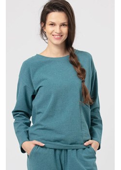 Ciepła bluza domowa turkusowa Hot Touch LHB 729 3, Kolor turkusowy, Rozmiar S, Key ze sklepu Intymna w kategorii Bluzy damskie - zdjęcie 185558211