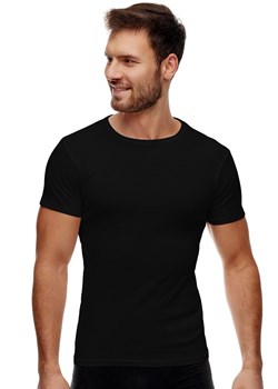 Czarna koszulka z krótkim rękawem BP005, Kolor czarny, Rozmiar M, Noviti ze sklepu Intymna w kategorii T-shirty męskie - zdjęcie 185558433