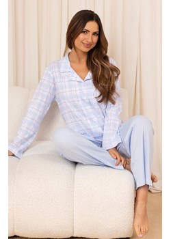 Rozpinana piżama damska niebieska plus size 727, Kolor niebieski, Rozmiar XXL, Regina ze sklepu Intymna w kategorii Piżamy damskie - zdjęcie 185558441
